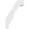 Ekena Millwork 5 1/2-in. W x 14-in. D x 22-in. H Balboa Architectural Grade PVC Knee Brace BRCP055X14X22BOA - alternate 5